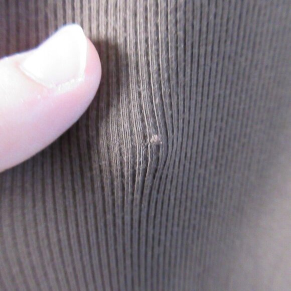 Skims Long Sleeve Maxi Dress 2X Brown Ribbed Modal Scoop Neck Soft Lounge 492 - Picture 7 of 14